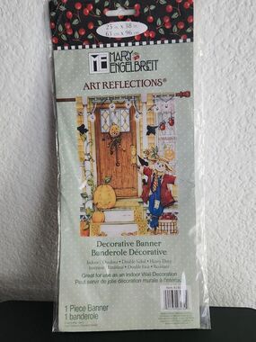 Mary Engelbreit Art Reflections Fall Theme Banner Flag Indoor/Outdoor 25inx38in